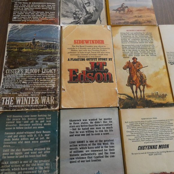 Lot of 10 Vintage 60s 70s Western Paperbacks~ Luke Short and More - Picture 8 of 10